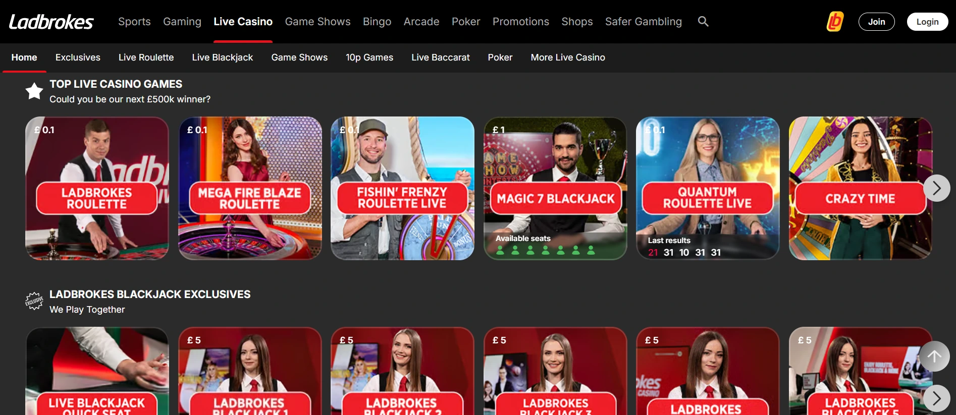 Ladbrokes rahapelit